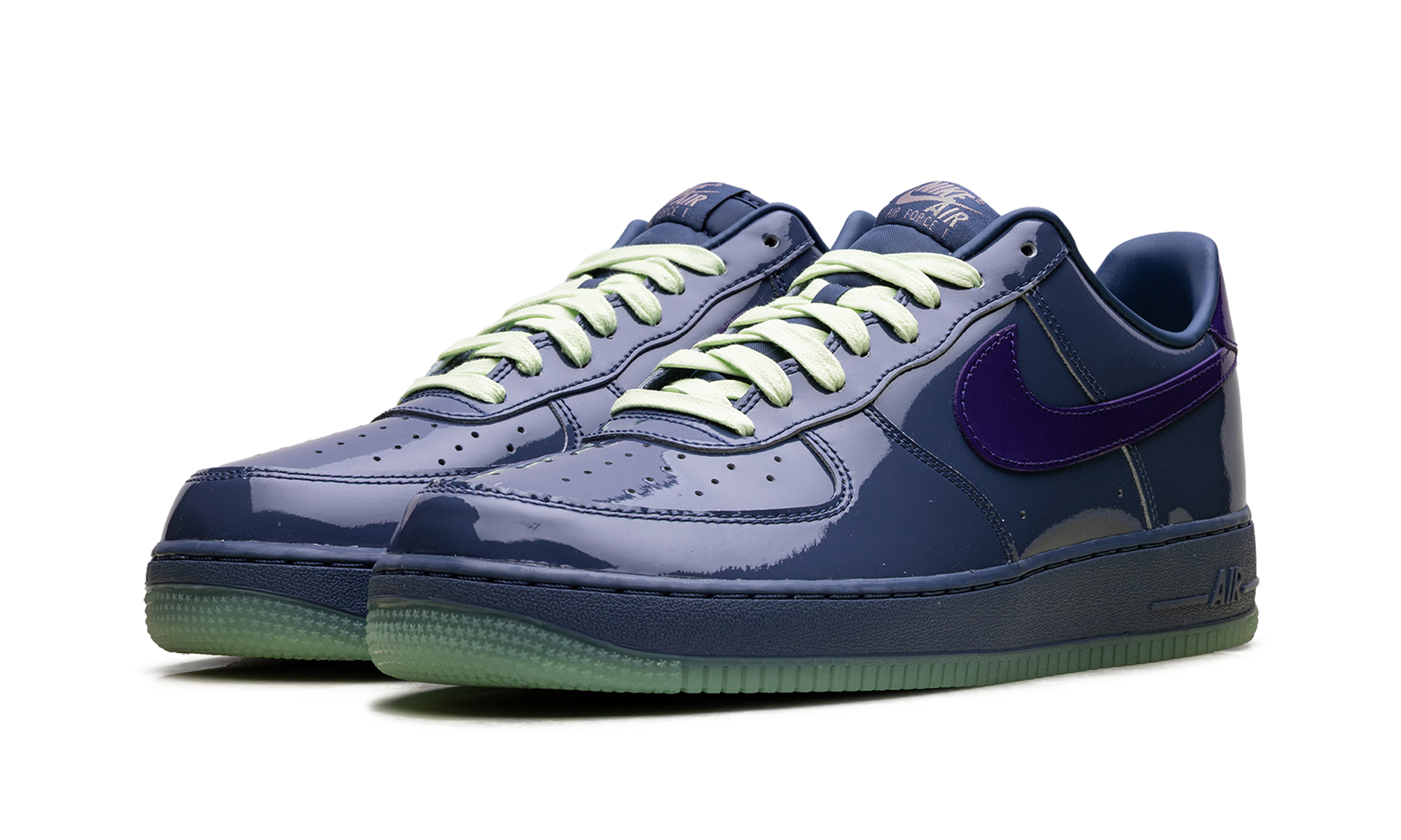 Nike Air Force 1 Low Patent Leather Mystic Navy Grape Ice - Bold Streetwear Statement