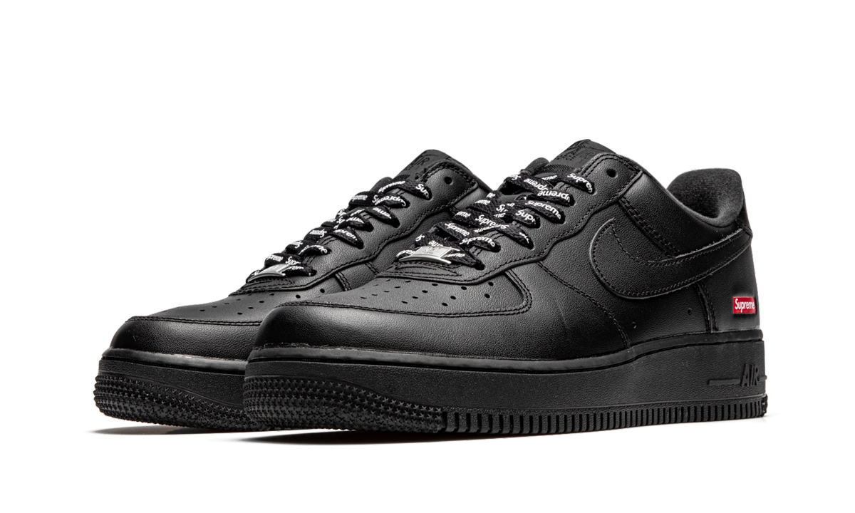 Supreme x Nike Air Force 1 Low Black Mini Box Logo CU9225-001