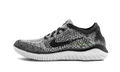 Nike Free RN Flyknit 2018 Women's Running Shoe - Oreo Colorway 942839 101