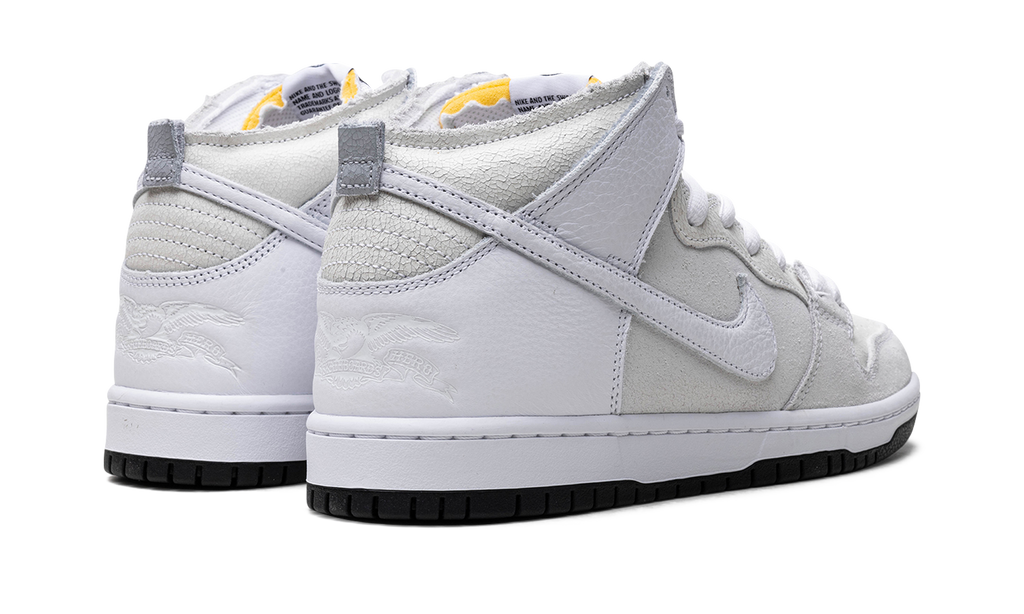 Nike SB Dunk High Antihero Wolf Grey HM5837 100 | Cracked Leather Skate Sneaker