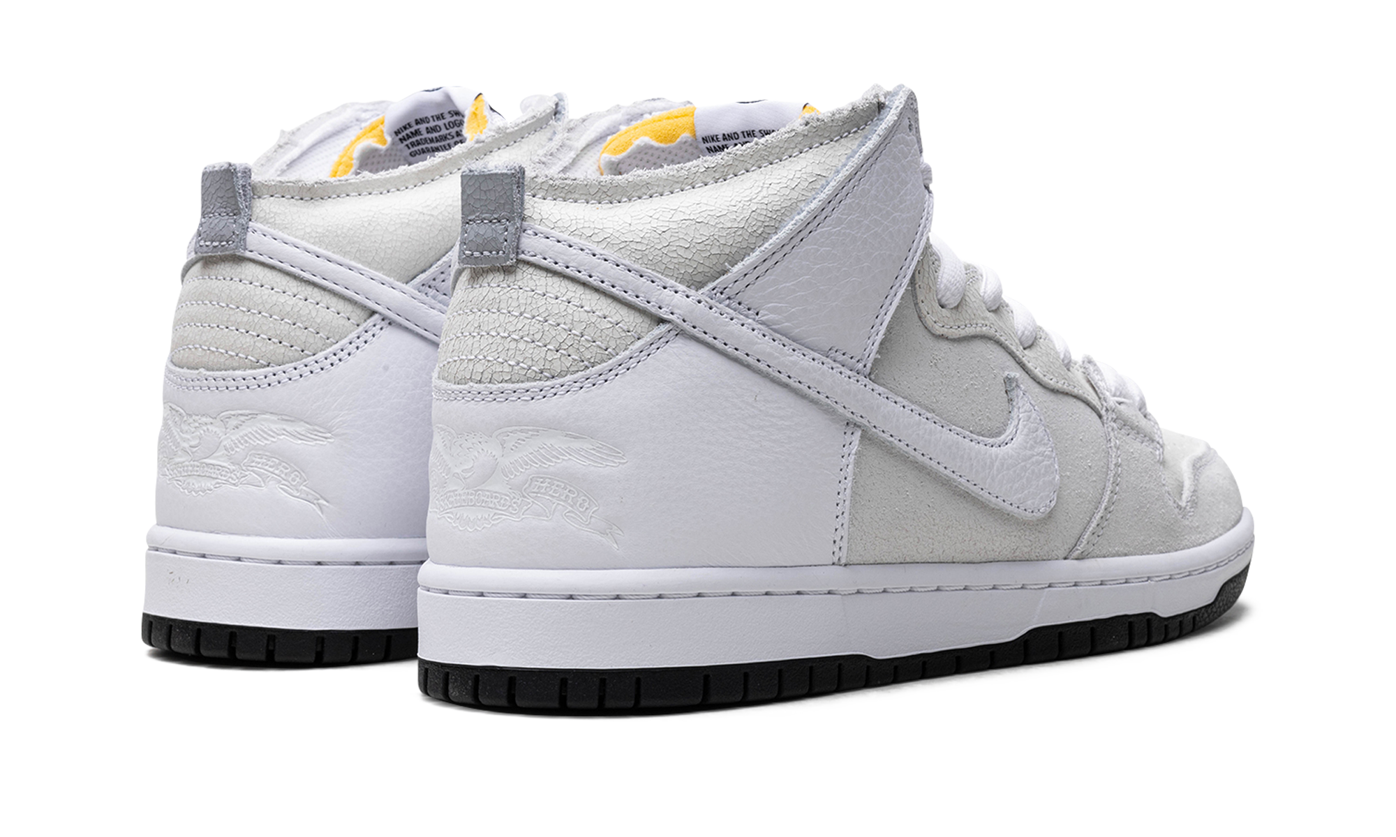 Nike SB Dunk High Antihero Wolf Grey HM5837 100 | Cracked Leather Skate Sneaker