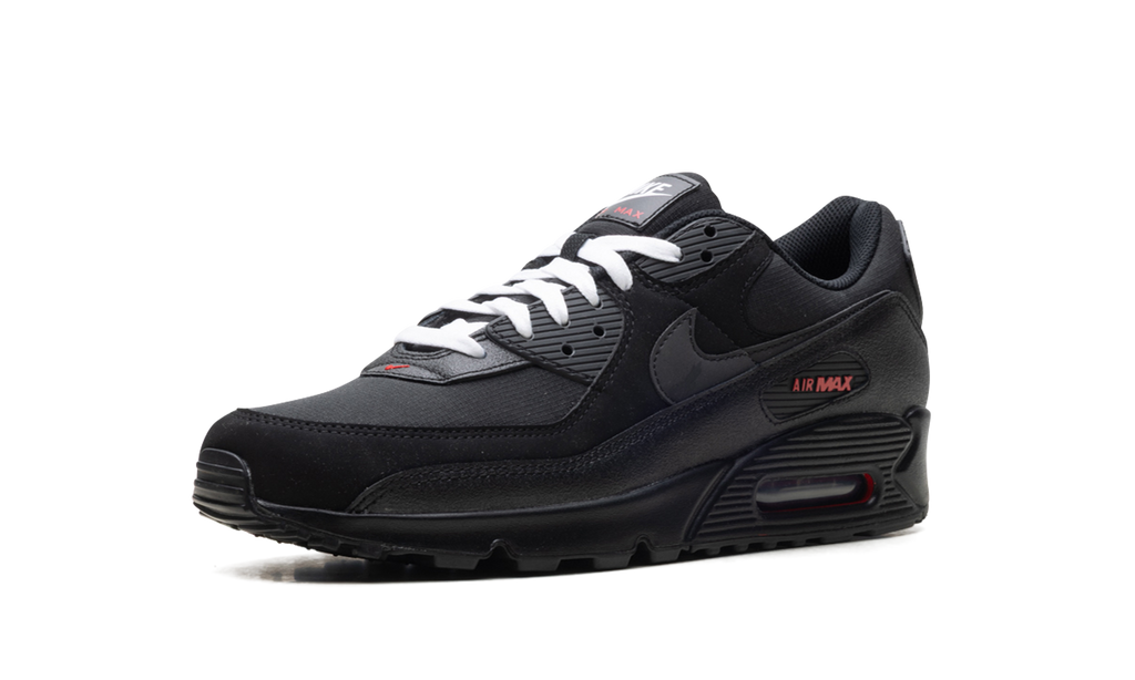 Nike Air Max 90 "Black Sport Red" DC9388 002 | Classic Tinker Hatfield Design