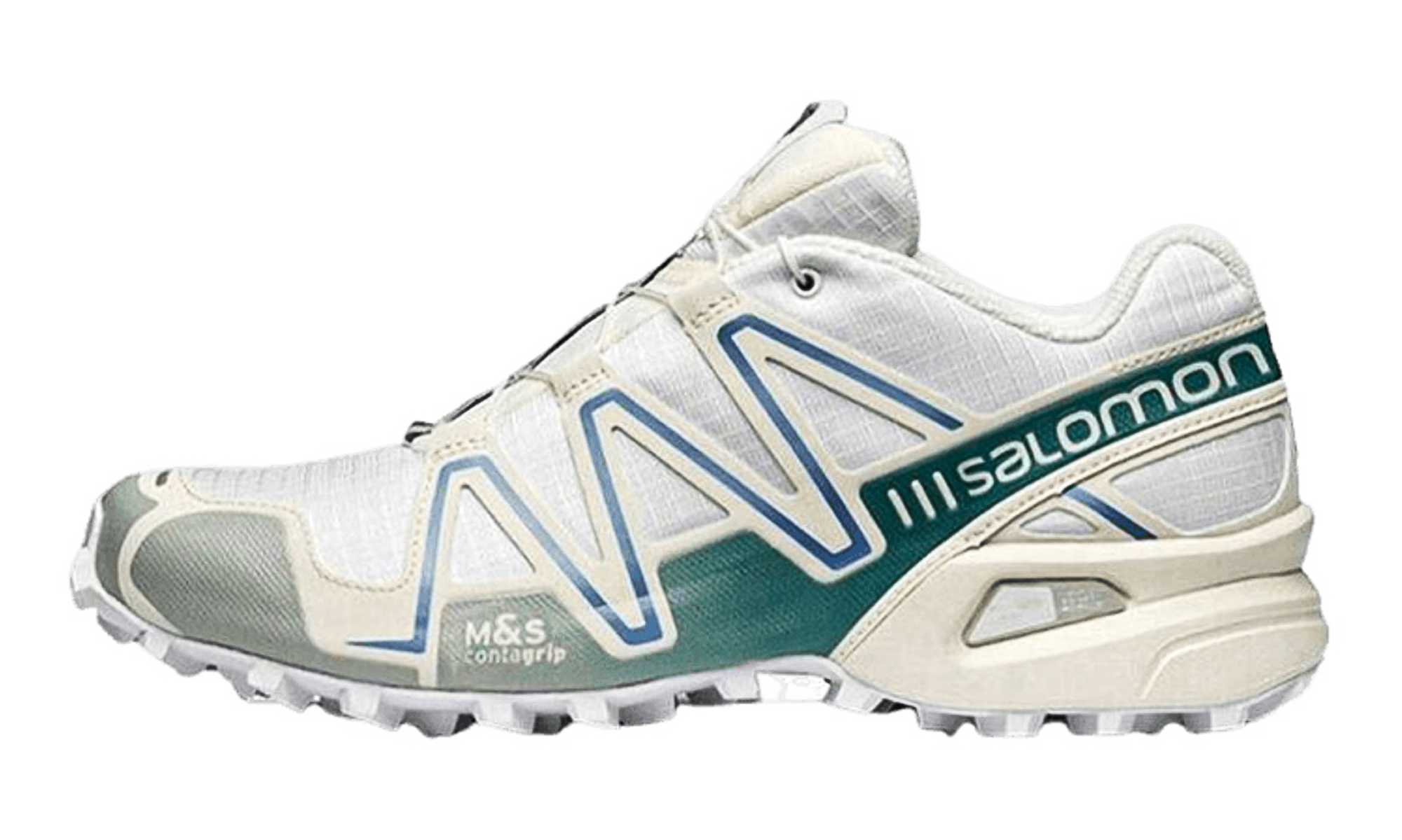 Salomon Speedcross 3 ADV Trail Running Shoe - White/Vanilla/Aqua