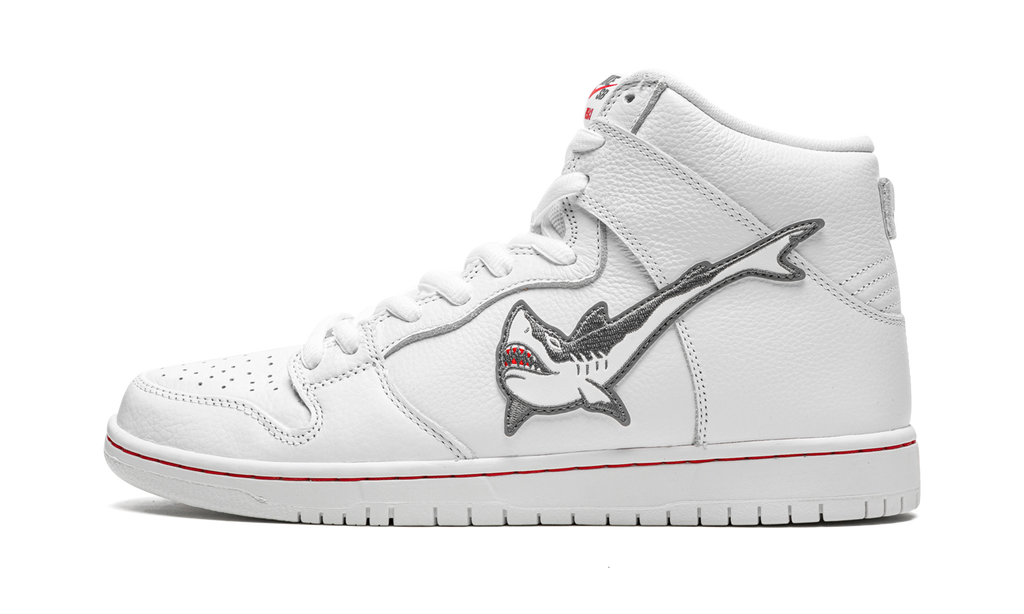 Nike SB Dunk High Pro ISO Oski Great White - Shark Embroidered Skate Shoe DC8908