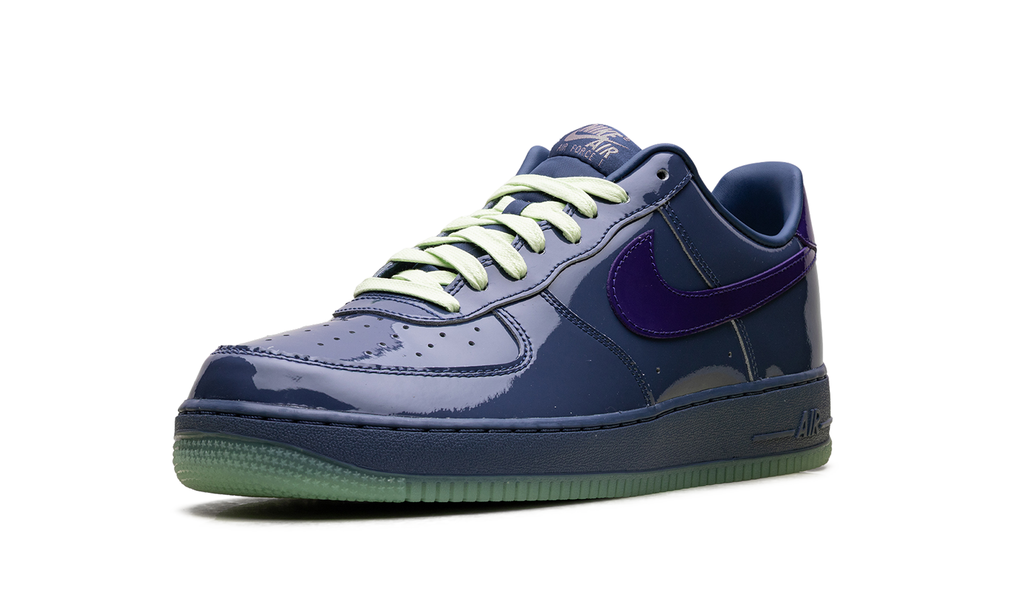 Nike Air Force 1 Low Patent Leather Mystic Navy Grape Ice - Bold Streetwear Statement