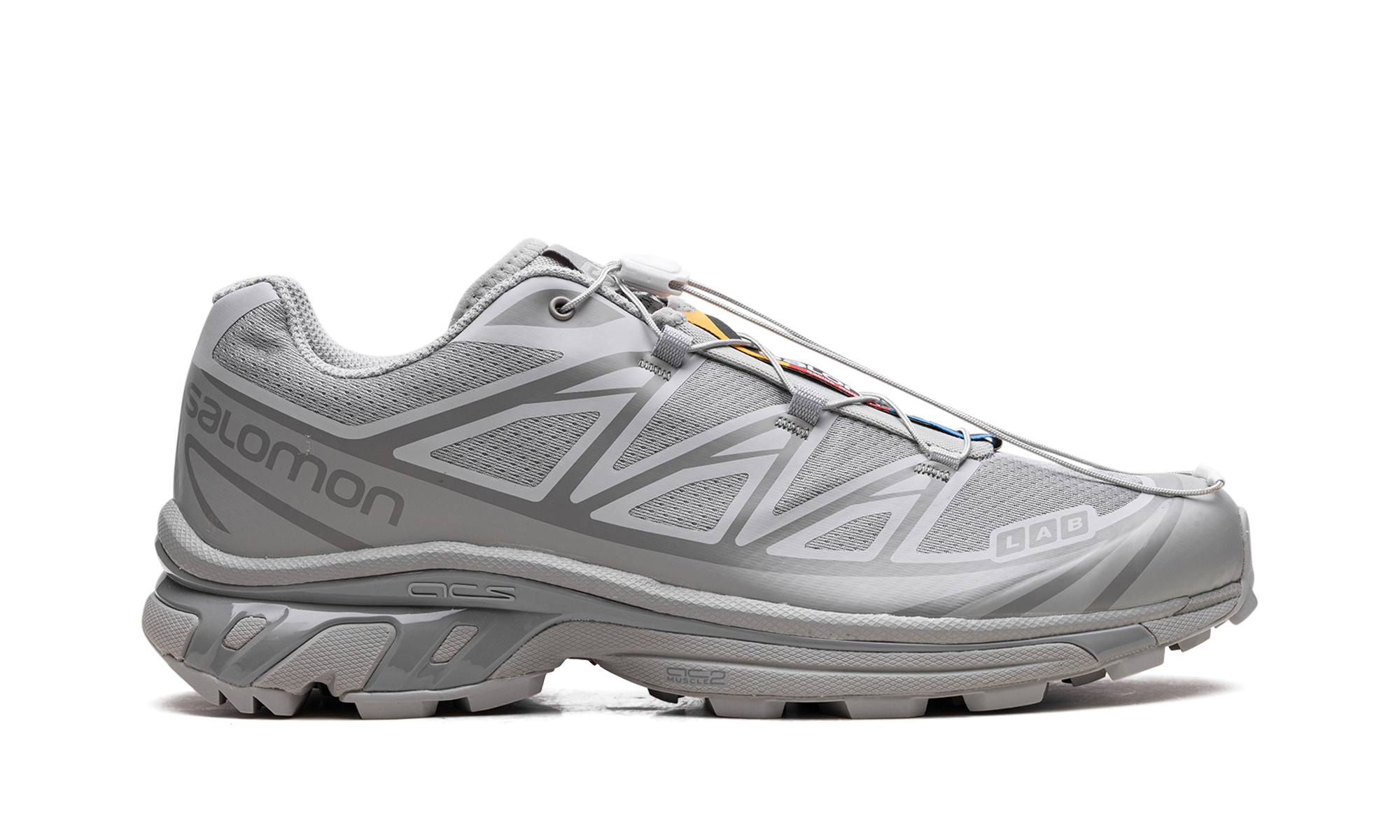 Salomon XT-6 Ghost Grey Running Shoes - Advanced Traction & Stability