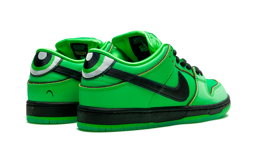Nike SB Dunk Low Powerpuff Girls Buttercup Green Leather FZ8319-300