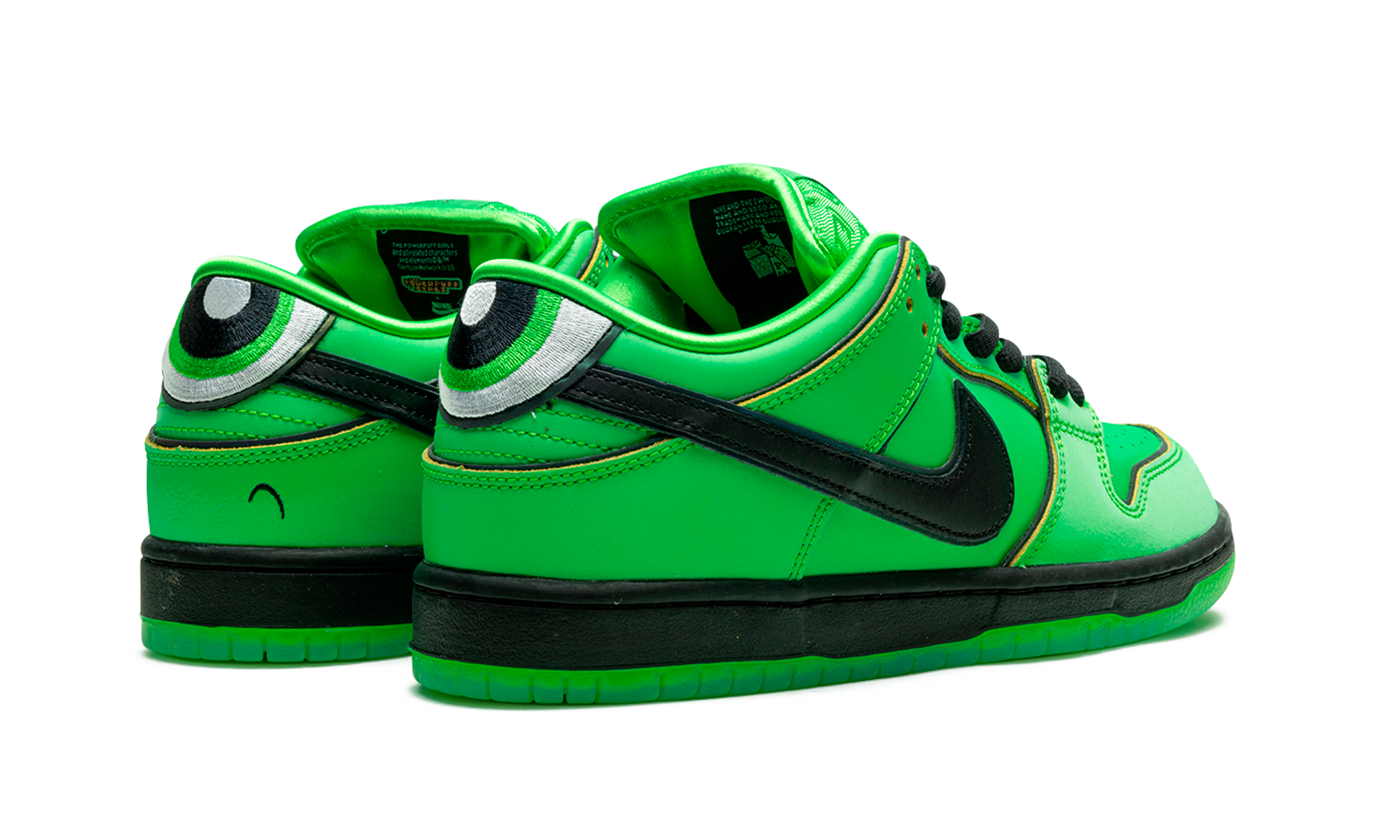 Nike SB Dunk Low Powerpuff Girls Buttercup Green Leather FZ8319-300