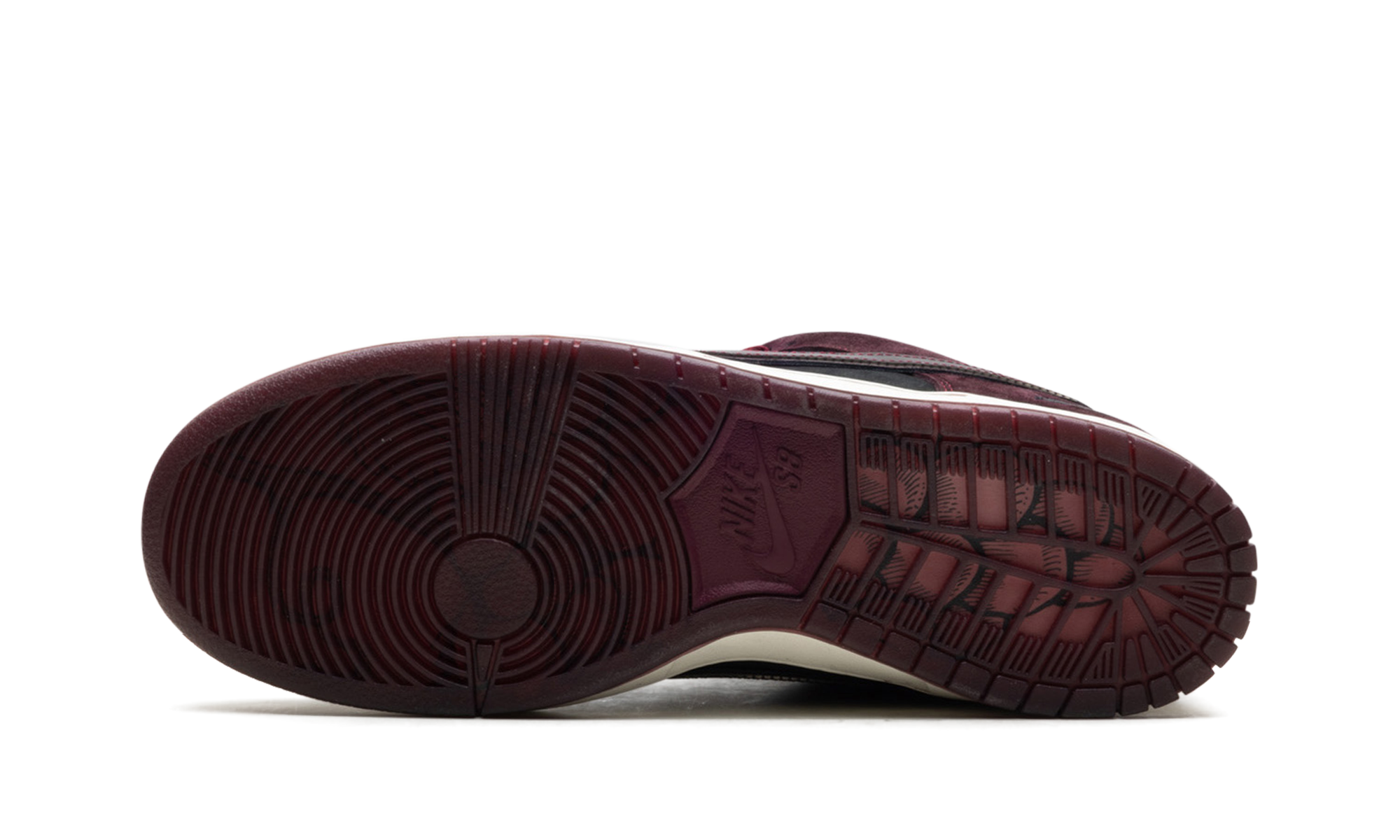 Nike SB Dunk Low Riot Skateshop FZ1289 200 - Bordeaux Inspired Skate Collaboration
