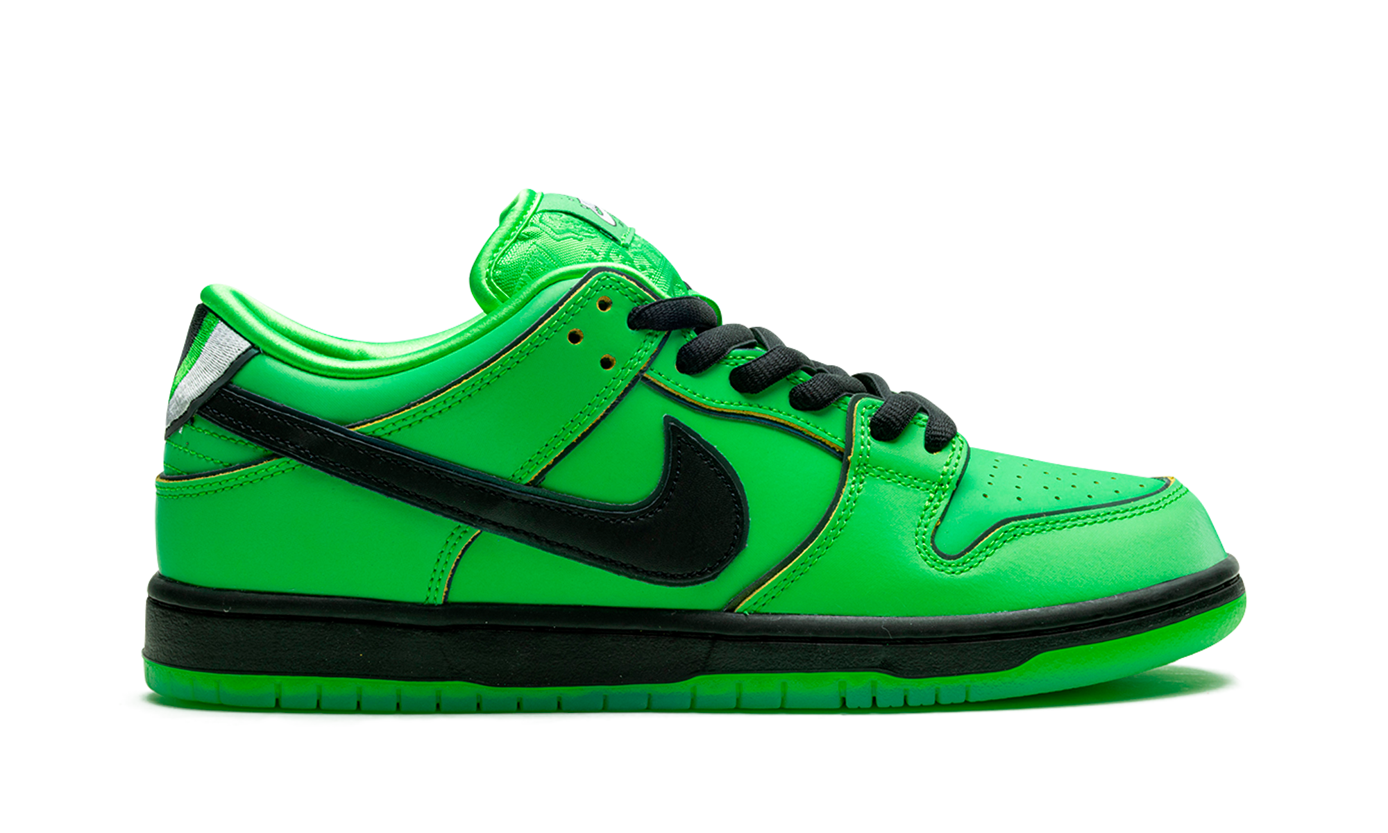 Nike SB Dunk Low Powerpuff Girls Buttercup Green Leather FZ8319-300