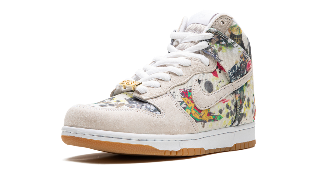 Supreme x Nike SB Dunk High Rammellzee FD8779-100 | Collaborative Skate Sneaker
