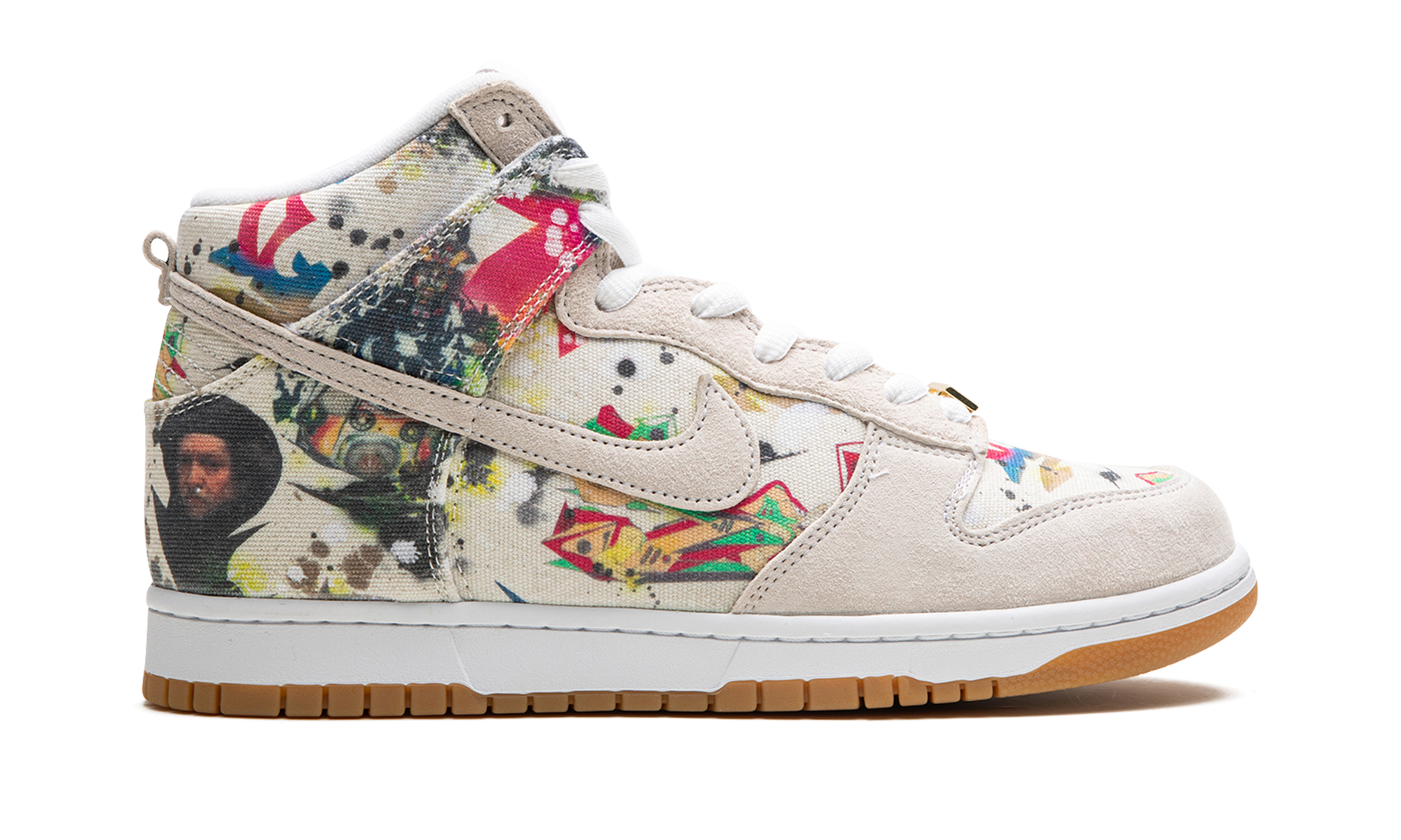 Supreme x Nike SB Dunk High Rammellzee FD8779-100 | Collaborative Skate Sneaker