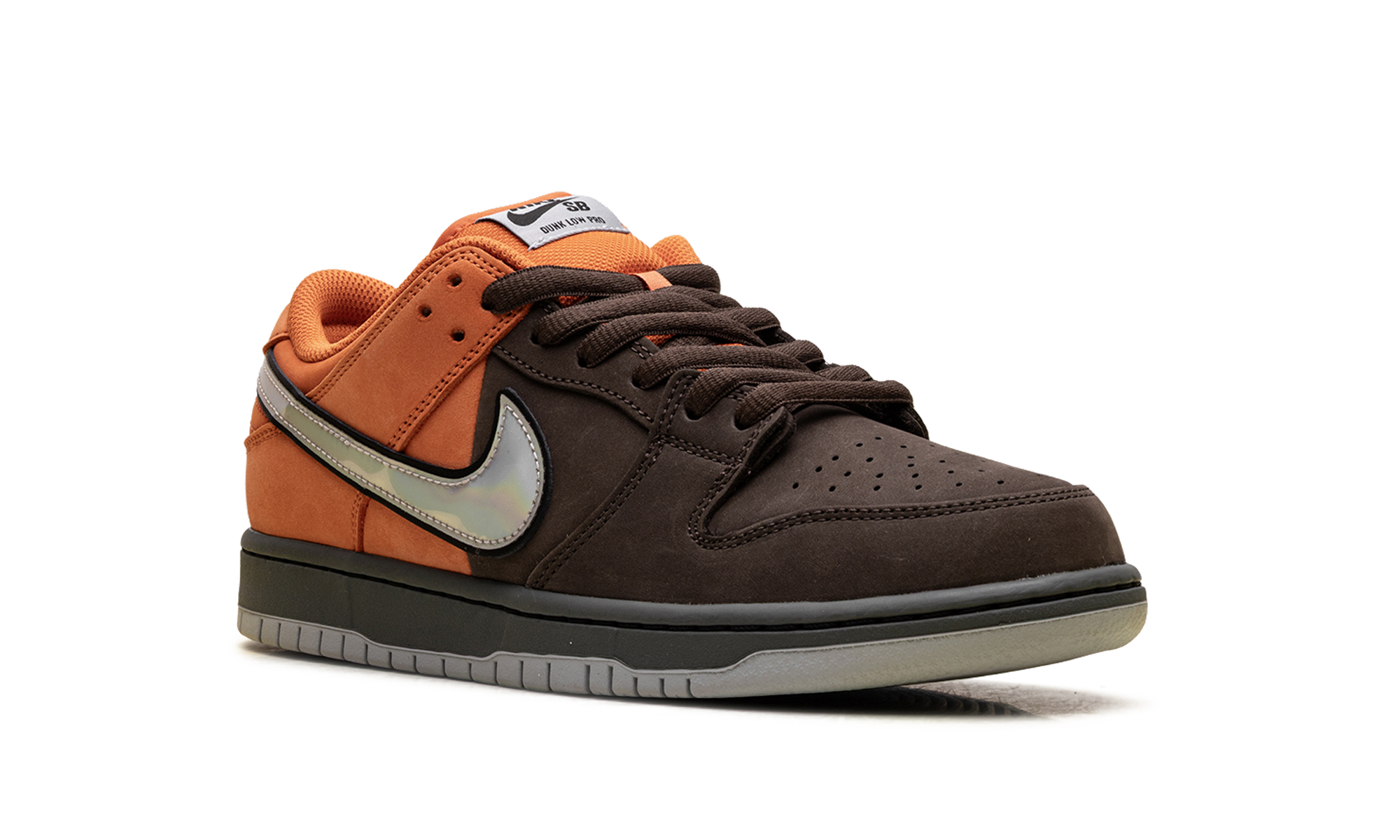 Nike SB Dunk Low Pro Muni Fast Pass - Safety Orange & Baroque Brown Skate Shoes