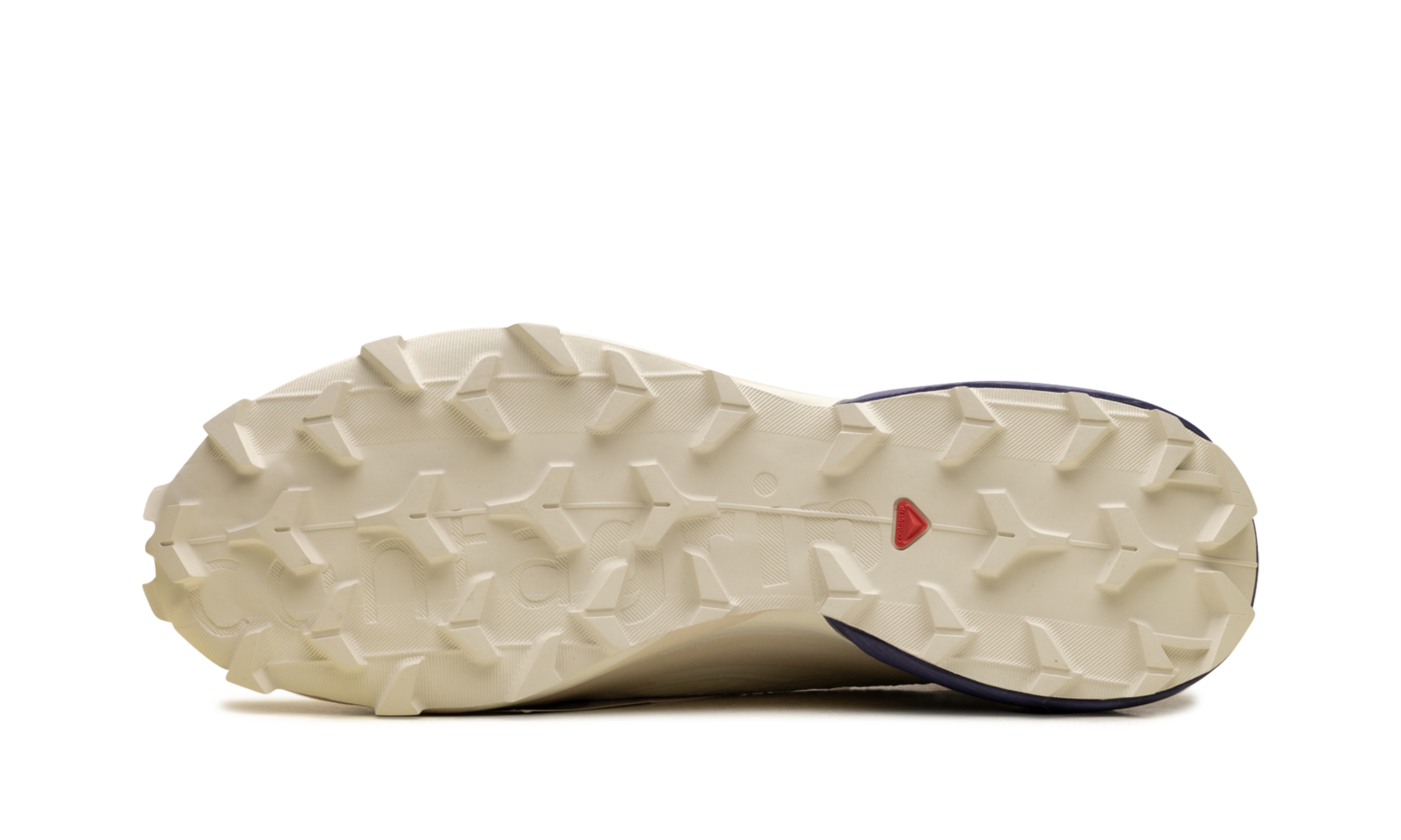 Salomon Speedcross Advanced Vanilla - Off-White Trail Sneaker with Purple Heel