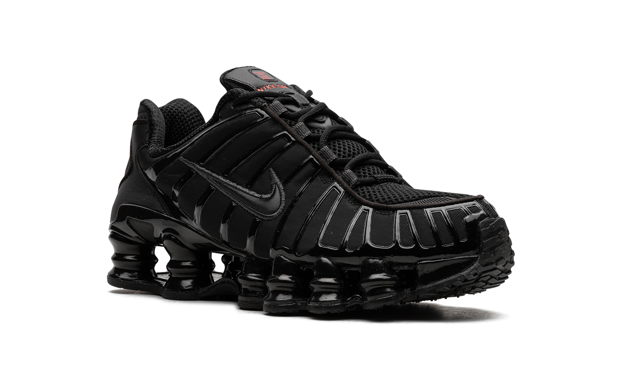 Women's Nike Shox TL Black Max Orange AR3566 002 | Y2K Retro Sneaker