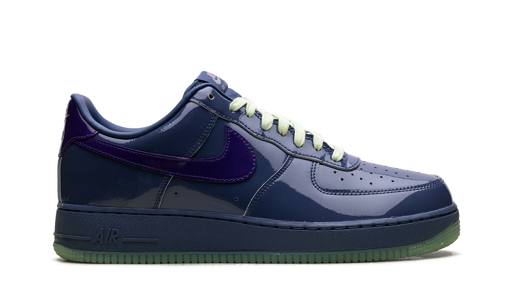 Nike Air Force 1 Low Patent Leather Mystic Navy Grape Ice - Bold Streetwear Statement